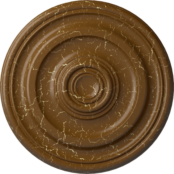 Ekena Millwork Kepler Traditional Medallion (For Canopies up to 2 5/8"), 11 7/8"OD x 1 1/4"P, Smokey Topaz Crackle CM12KPSTC - main